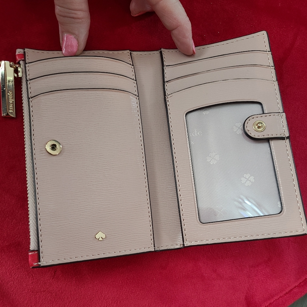 Kate Spade ❤ Heart Wallet Red & Pink - Picture 6 of 15